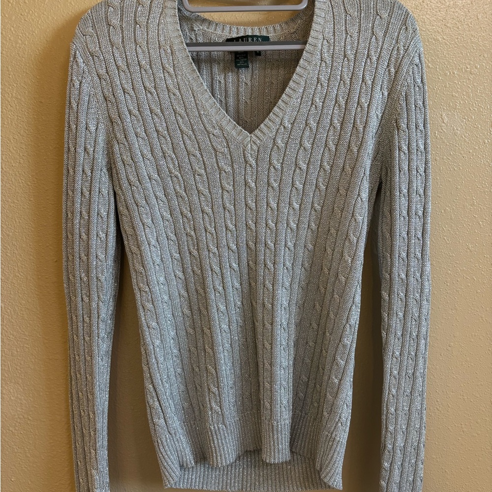 Ralph Lauren Metallic Knit Sweater